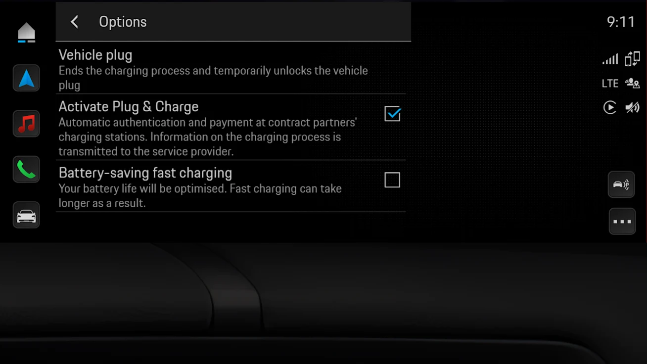 Włączanie Plug &amp; Charge w systemie PCM