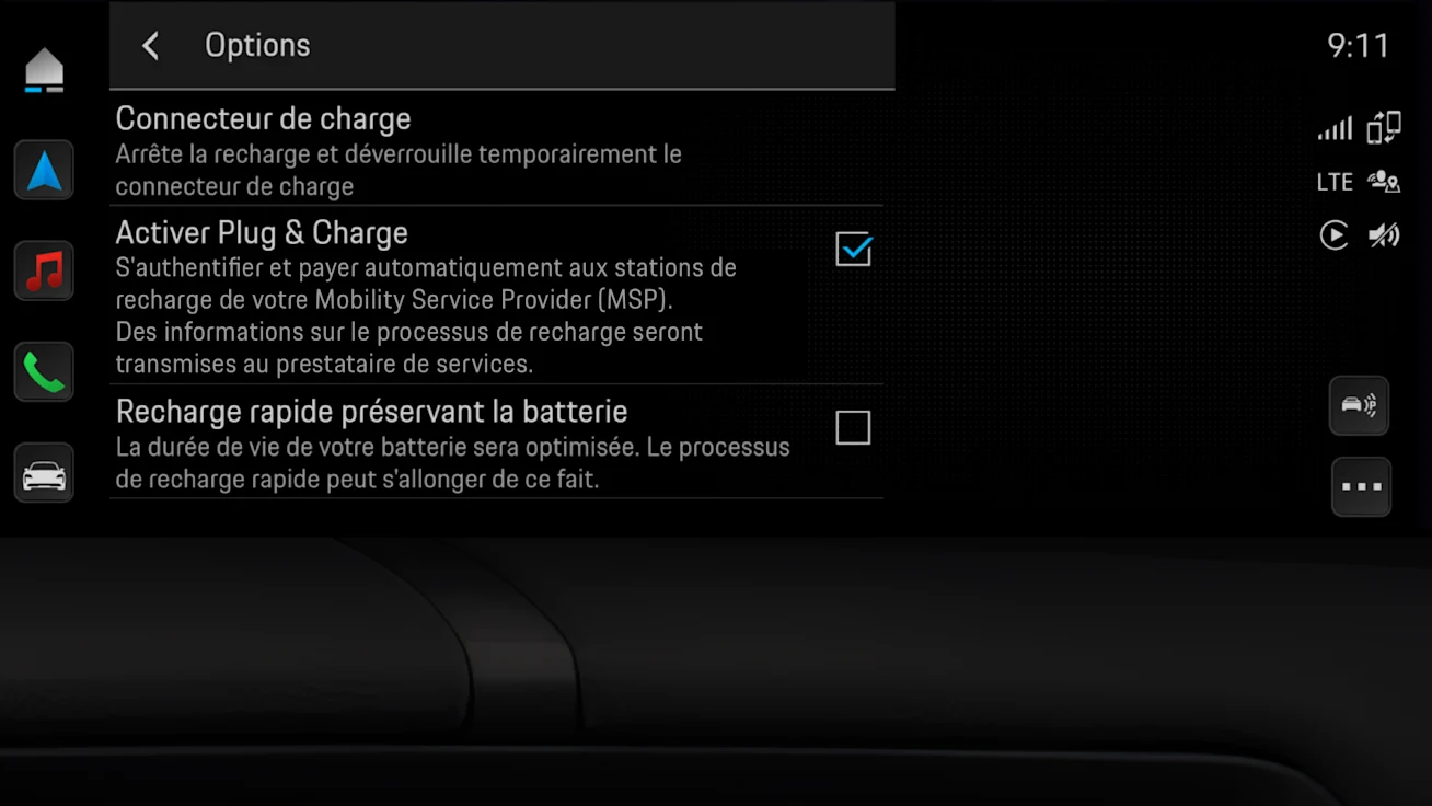 Activation Plug &amp; Charge dans PCM